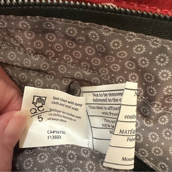 LUG Happy Camper Crimson Large Dot Crossbody Red Polka Dot Shoulder Bag Travel - Picture 15 of 15